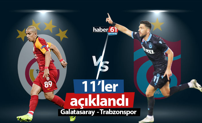 Galatasaray – Trabzonspor maçında ilk 11’ler açıklandı. 21.04.2021