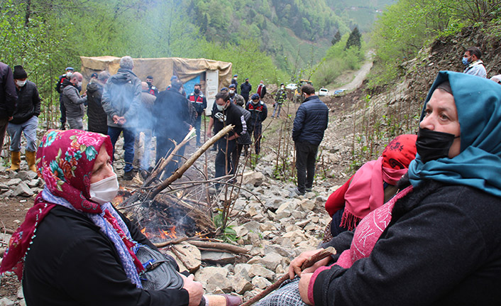 Rize'de ikizdere Vadisi'nde taş ocağı gerginliği