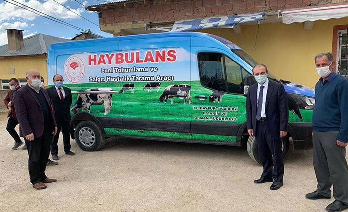 Bayburt’ta hayvan ambulansı "haybulans" hizmete girdi