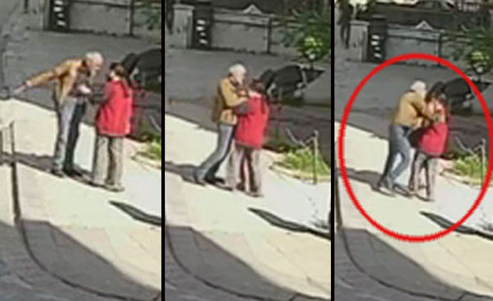 Kızının önünde karısına bıçak çeken kocaya esnaf engel oldu