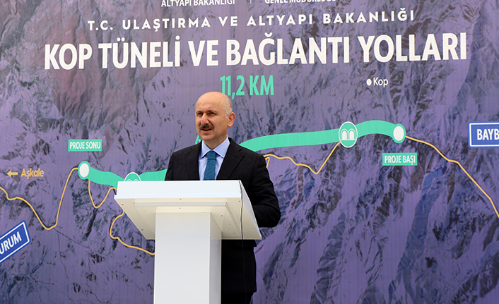 Bakan Karaismailoğlu Bayburt'ta! Kop Dağı Tünelini inceledi