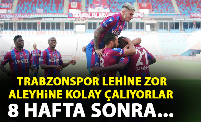Trabzonspor'un lehine zor aleyhine kolay çalınıyor! 8 hafta sonra...