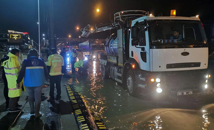 Trabzon'un yağmur suyu sorunu ortadan kalkıyor