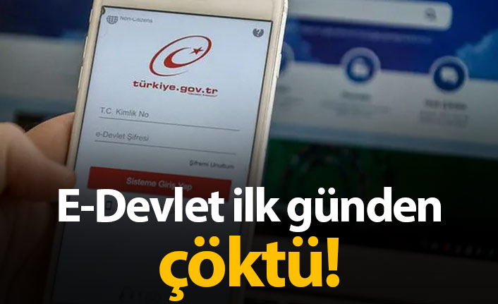 E-devlet ilk günden çöktü