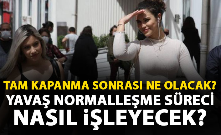 17 günlük tam kapanma sonrası ne olacak? Yavaş normalleşme nedir?