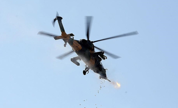 Pençe Yıldırım'da ATAK helikopteri etkili oldu! 2 terörist etkisiz hale getirildi