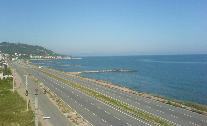 Piraziz-Giresun-Keşap yolunda çalışma 03 Mayıs 2021