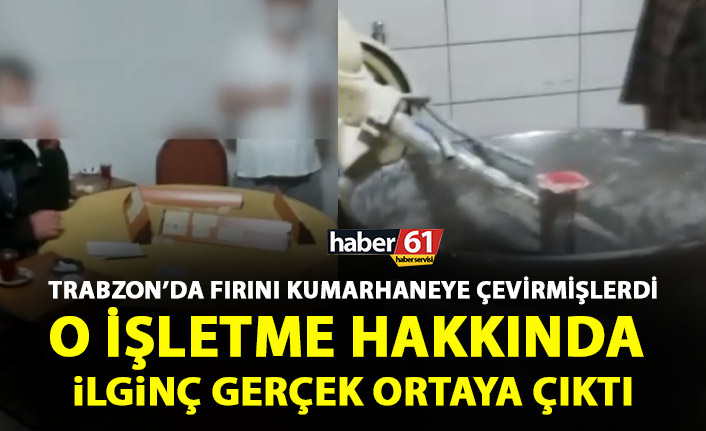 Trabzon'da kumar oynanan fırın hakkında flaş iddia! Başkandan açıklama geldi