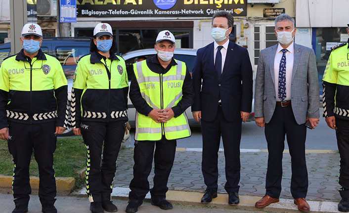 Giresun'da Vali Ünlü denetimlere katıldı