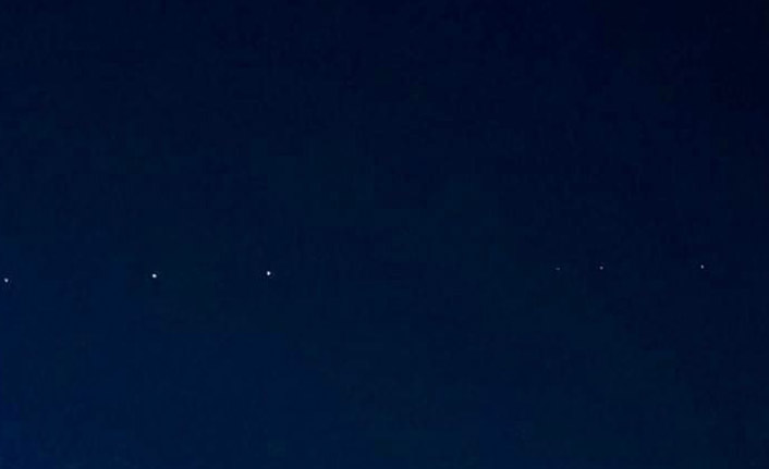 Gökyüzündeki esrarengiz ışıklar merak konusu oldu