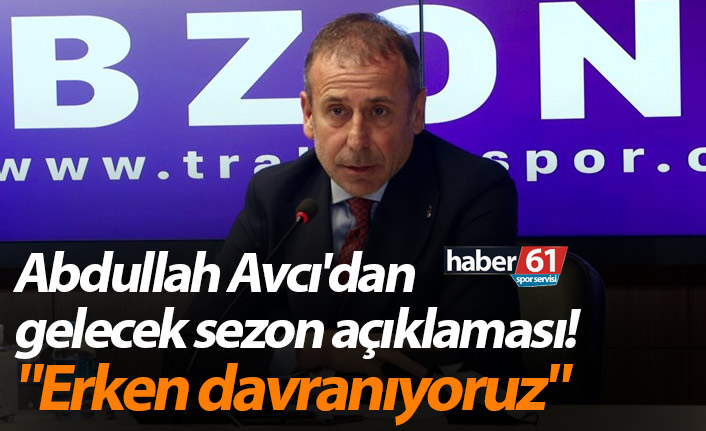 Abdullah Avcı: “Trabzonspor her maçı kazanmak için oynar, hedefler bitmez”