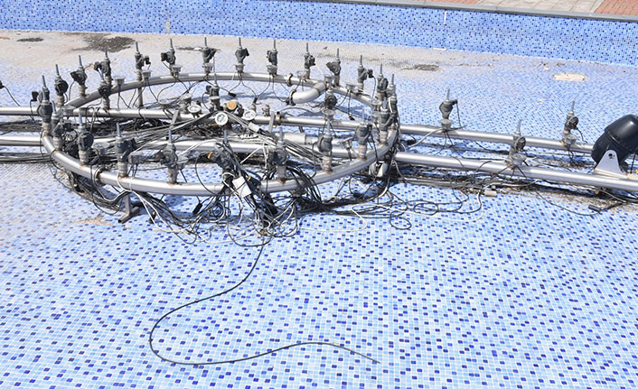 Giresun'da süs havuzunun kablolarını çaldılar! Hırsızlar yakalandı