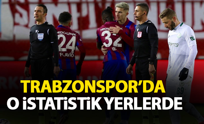 Trabzonspor'da o istatistik yerlerde