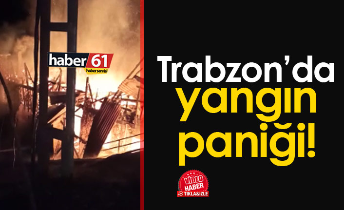 Trabzon'da evde yangın paniği