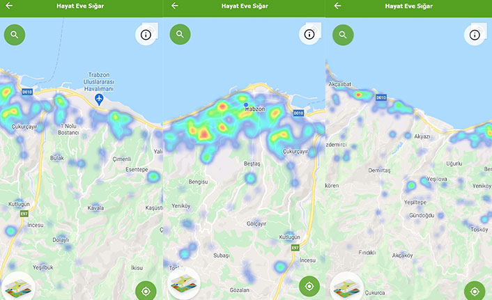 Trabzon vaka sayılarıyla renk değiştirdi