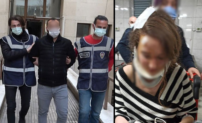 Genç kıza muşta ile saldırdı 'Pardon' deyinde serbest bırakıldı