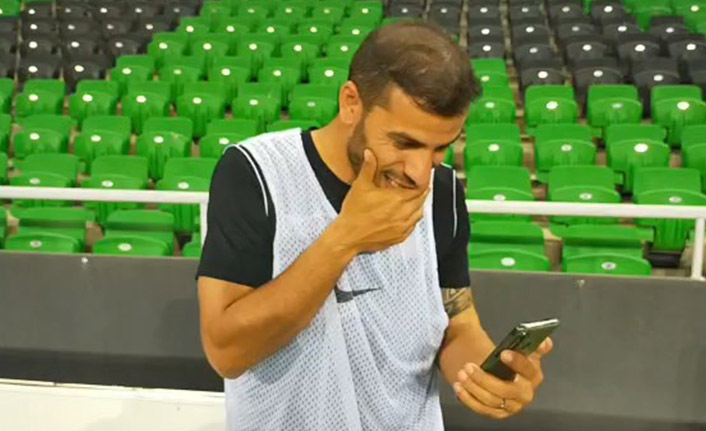 Trabzonlu futbolcu baba olduğunu antrenmanda öğrendi