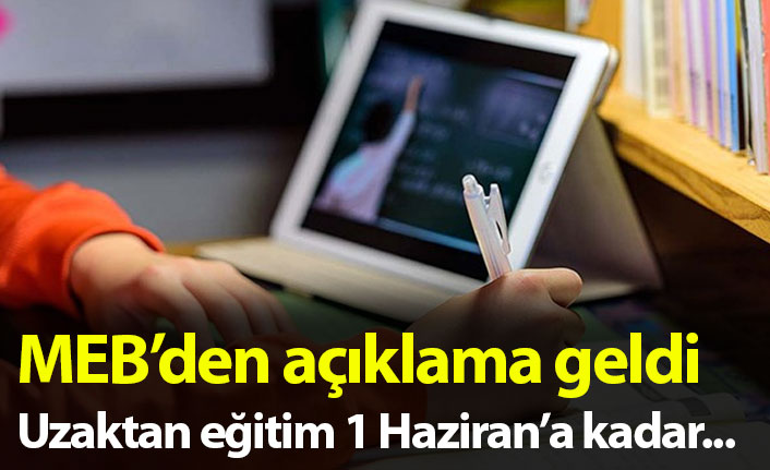 MEB'den uzaktan eğitim açıklaması