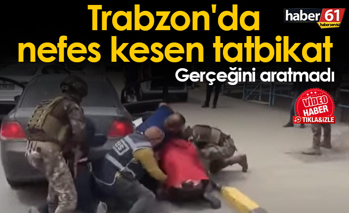 Trabzon'da silahlı soygun tatbikatı yapıldı