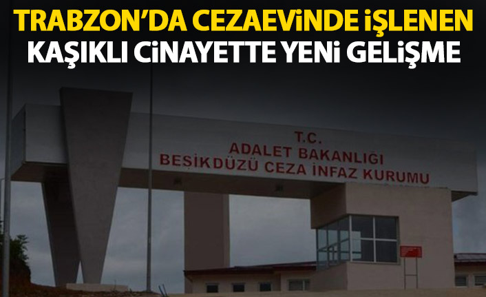 Trabzon'da kaşıklı cinayette yeni gelişme