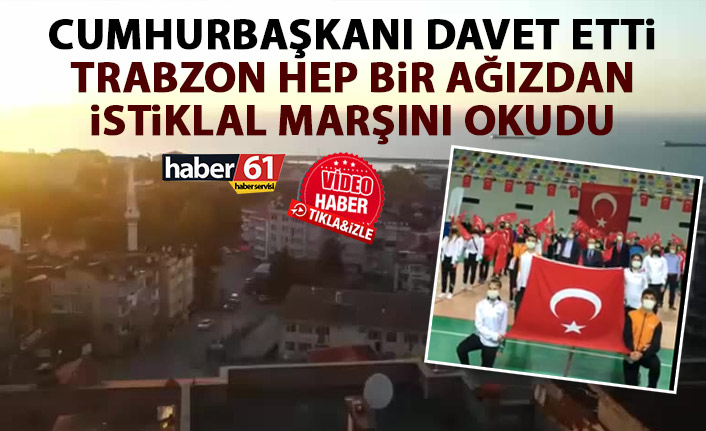 Trabzon’da 19 Mayıs coşkusu! Saatler 19:19’u gösterdiğinde…