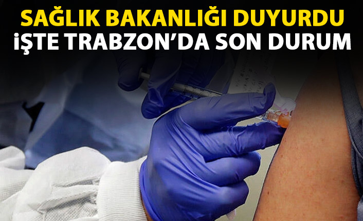 Bakanlık duyurdu! İşte Trabzon'da aşılamada son durum
