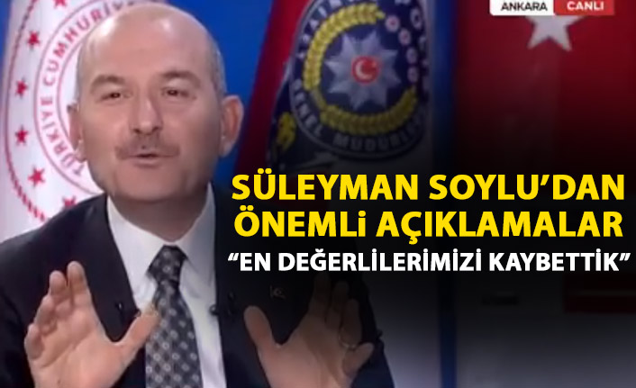 Süleyman Soylu'dan önemli açıklamalar