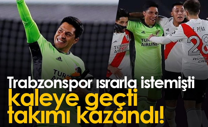 Trabzonspor'un istediği Perez kaleye geçti takımı kazandı!
