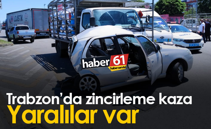 Trabzon’da zincirleme trafik kazası: 4 yaralı 25-05-2021