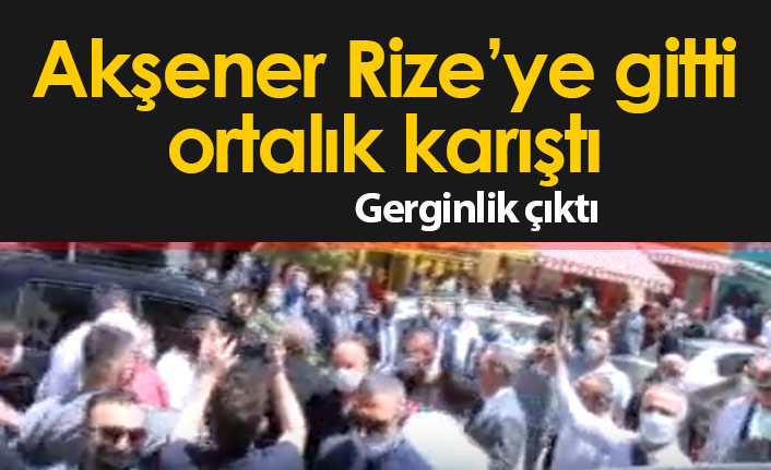 Akşener İkizdere'ye gitti, arbede çıktı
