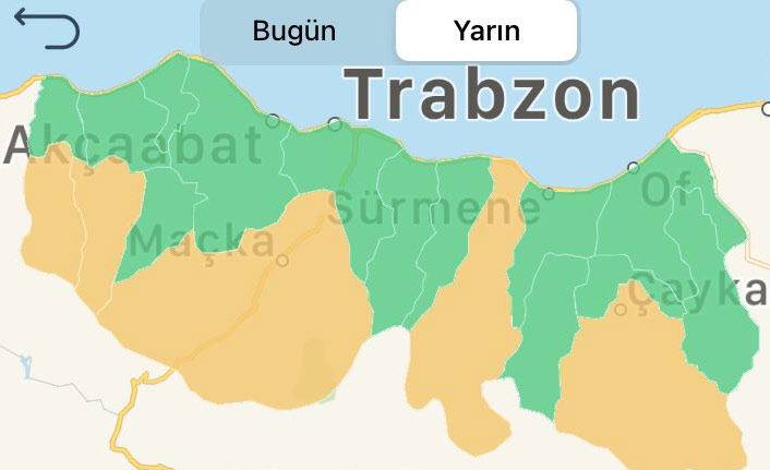 Trabzon ve çevresine fırtına uyarısı