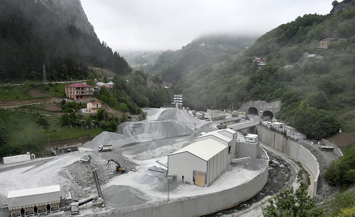 Yeni Zigana Tüneli'nde sona doğru
