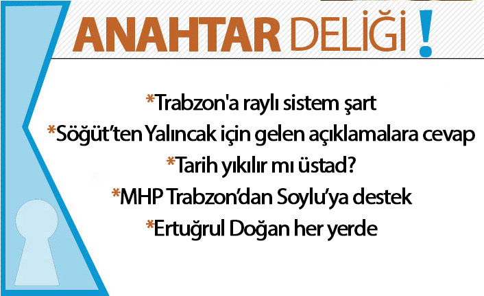 Anahtar Deliği: Trabzon’da raylı sistem ihtiyacı yeniden gündemde