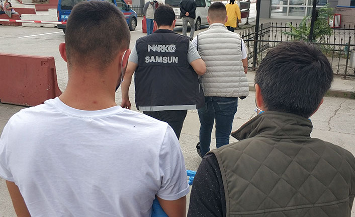 Samsun’da uyuşturucu operasyonunda üç kişi tutuklandı