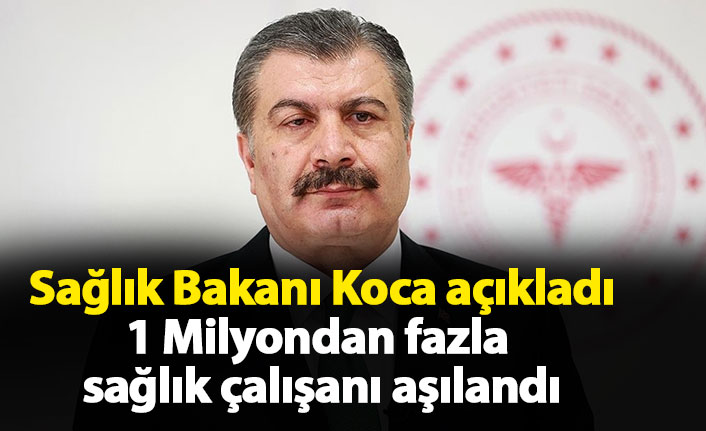 Sağlık Bakan Koca'dan sağlık çalışanlarına yönelik açıklama