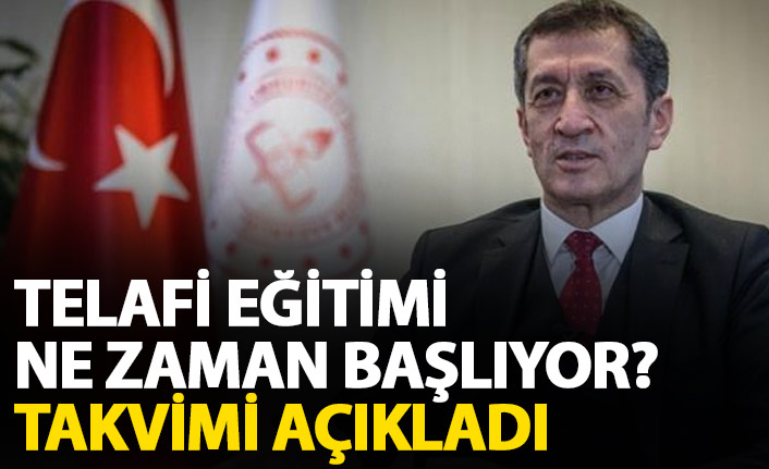 Telafi eğitimi ne zaman başlıyor? Milli Eğitim Bakanı takvimi açıkladı