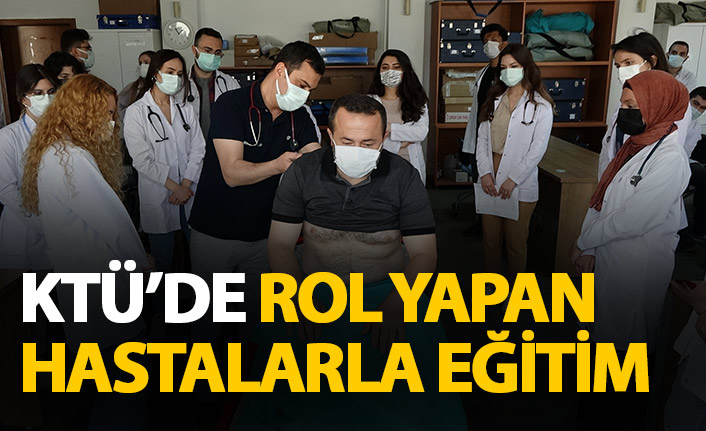 Doktor adaylarına ‘rol’ yapan hastalarla eğitim