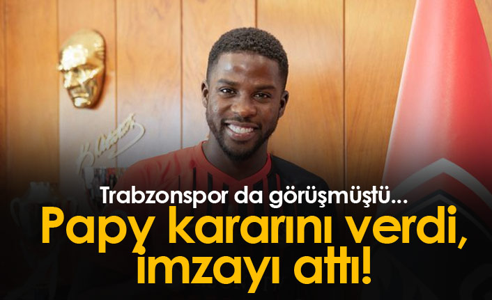 Trabzonspor'un da görüştüğü Papy Djilobodji imzayı attı!
