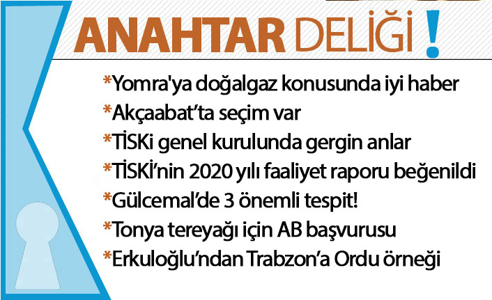 Anahtar Deliği: Yomra’da doğalgaz hattı için çalışmalar başladı