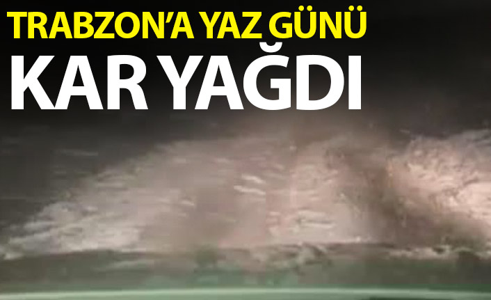 Trabzon’da Haziran ayında yaylalara kar yağdı