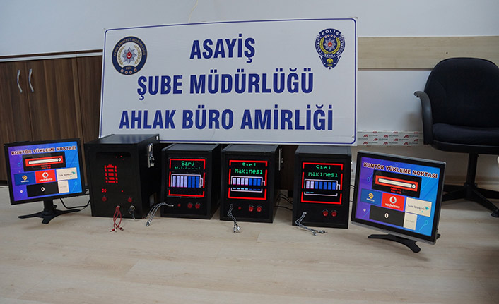 Kumar makinesi sevkini polis önledi