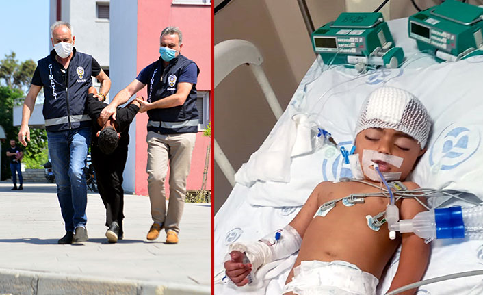 2 yaşındaki çocuğu başından vurup felç bırakan maganda tutuklandı