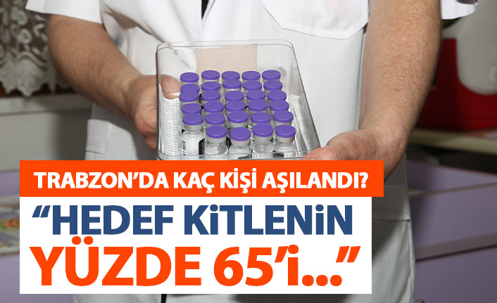 Trabzon'da kaç kişi koronavirüs aşısı oldu? Hedeflenen kitlenin...