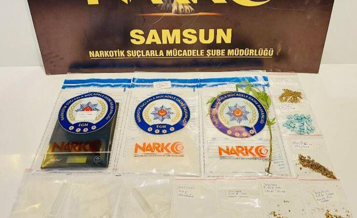 Samsun’da uyuşturucu operasyonunda kadın şüpheli gözaltına alındı