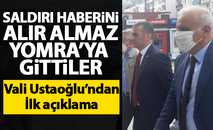 Yomra Belediye Başkanına saldırı sonrası Ustaoğlu ve Zorluoğlu olay yerinde