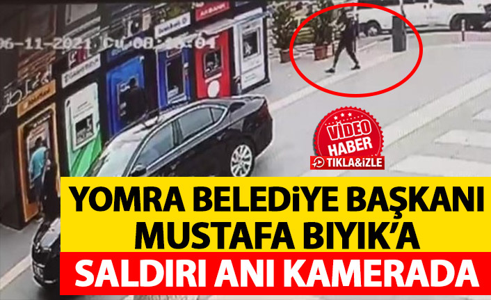 Yomra Belediye başkanı Mustafa Bıyık'a saldırı anı kamerada