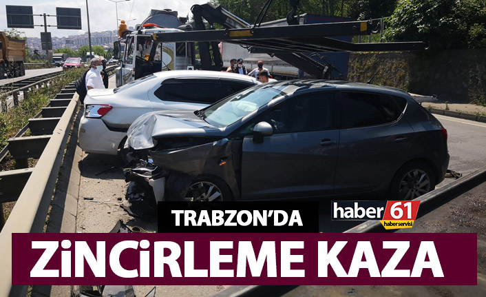 Trabzon’da zincirleme trafik kazası!
