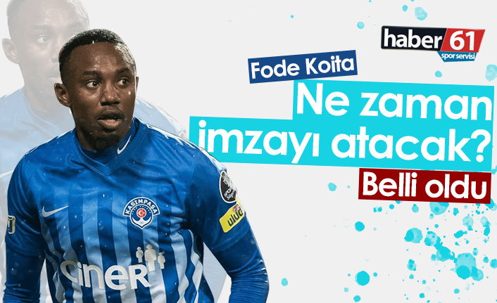 Trabzonspor'da Koita ne zaman imzayı atacak?