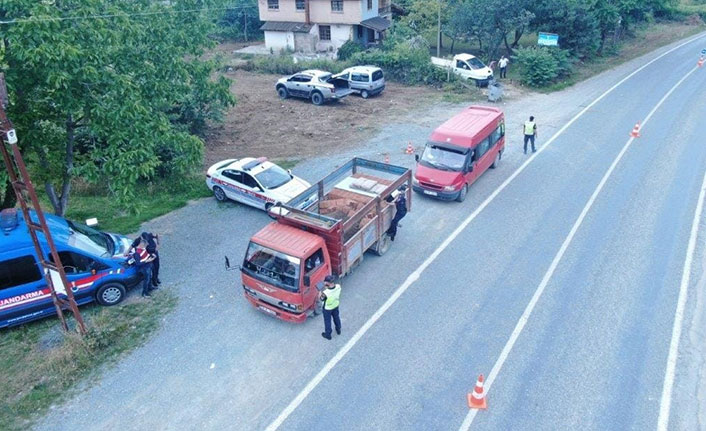 Giresun’da 'drone'lu denetim
