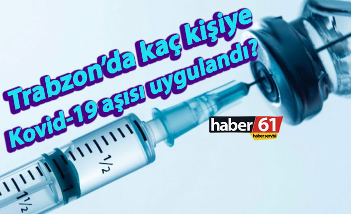 Trabzon’da kaç kişiye Kovid-19 aşısı uygulandı?